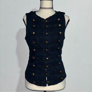 Dark Denim Pirate Vest
